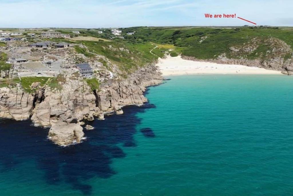 Porthcurno Barns, The Cart Lodge - Cosy Cottage, Walk To Porthcurno Beach, Pedn Vouder & Minack Theatre Пензанс Екстериор снимка